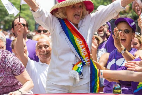 Edie windsor at a pride event