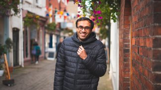 NMITE Student in Church Street, Hereford