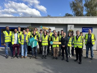 NMITE students visit Kingspan group photo